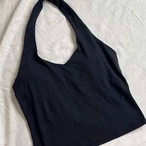 Aritzia Athletic Black Halter Tank Top